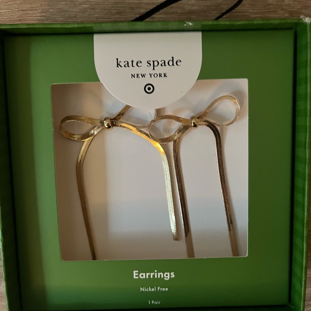 Kate Spade x Target Gold Bow Earrings